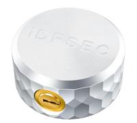 iDFSEC Heavy Duty Aluminum Puck Lock - Hidden Shackle High Security Padlock for Trailers, Trucks, Vans, Containers & Storage Units (4 Keys)