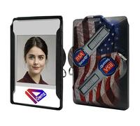 IDGemz American Flag Badge Holder for RSA SecurID Tokens - Holds up to 3 Badges (Holds 2 Tokens)