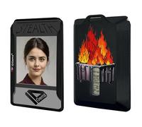 IDGemz Badge Holder for RSA SecurID Tokens - Stealth Black - Holds up to 4 Badges (Holds 1 Token)