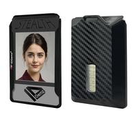 IDGemz Badge Holder for RSA SecurID Tokens - Stealth Black - Holds up to 4 Badges (Holds 1 Token)