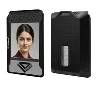 IDGemz Badge Holder for RSA SecurID Tokens - Stealth Black - Holds up to 4 Badges (Holds 1 Token)