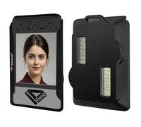IDGemz Badge Holder for RSA SecurID Tokens - Stealth Black - Holds up to 4 Badges (Holds 2 Tokens)