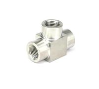 IDGTTLDF 1/8" NPT Female 304 Stainless Steel Pressure 3500psi Tee 3 Way Pipe Fitting Water Gas Oil
