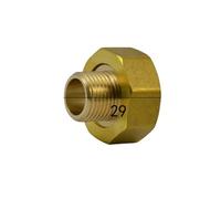 1" Female to 1/2" Male Short Inter Hex Brass Union Pipe Fitting Water Gas Oil for Water Meter IDGTTLDF