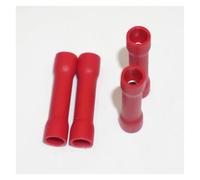 IDGTTLDF 1000x Red Insulated Straight Butt Connector Electrical Crimp Terminals Cable Wire