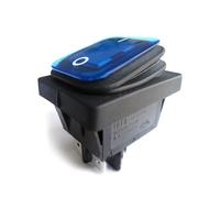 IDGTTLDF 1PC Blue RL2 4-pin two-speed indicator warping board ship type power switch 16A250V IDGTTLDF