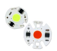 IDGTTLDF 1pc LED COB Chip 3W 32MM Green AC220V Without Driver Suitable for Spotlights and Downlight Light Sources