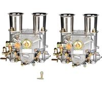 IDGTTLDF 45 Carburetor 45DCOE Compatible For Solex 4 Cyl 6 Cyl V8 Engine Assy Twin Choke 45mm X2PCS IDGTTLDF