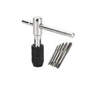IDGTTLDF 6PCS/Set Tap Drill Wrench Tapping Threading Tool M3-M8 Screwdriver Tap Holder Hand Tool Thread Metric Tap Screw Taps