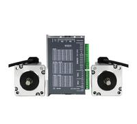 IDGTTLDF DC24V～50V 2.5/3/4A 0.6/1/1.5/2/2.2/2.6/3N.m 2-Axis Stepper electronic starter Driver 2Phase Nema23 2-Axis Open Loop Stepper electronic starter Driver Kit(Nema23 3.0Nm 10mm)