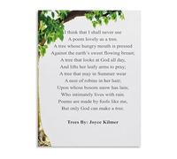 IDGTTLDF Explore the Whispering Trees Poem Canvas Poster Wall-Art for Adventurous Bedroom and Playhouse Decor Unframed,12x18inch(30x45cm)