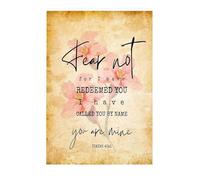 IDGTTLDF Landscape Scripture Print, Isaiah 43:1 "I Have Called You By Name Canvas Wall-Art, Modern Farmhouse Christian Decor for Bedroom, Entryway, Gift Framed,16x24inch(40x60cm)