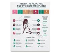 IDGTTLDF Maternal Mental Health Guide Poster Understanding Perinatal Mood and Anxiety Disorders Pregnancy Postpartum(Unframed,16x24inch(40x60cm))