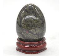 IDGTTLDF natural luster Egg Shaped Stone Natural Crystal Keg Massage Accessories Mead Stone Reki Home Decor (Color : Dragon Blood Jasper)
