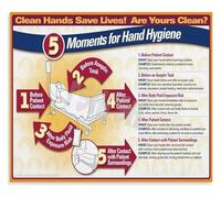 IDGTTLDF Proper Hand Washing Technique Clinical Procedure Chart Educational Poster For Hospital Clinic Nurse Station Wall
