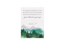 IDGTTLDF Scripture Gift for Him - Be Strong & Courageous Canvas Print Joshua 1:9, Christian Wall Art for Home Office, Inspirational Decor Framed,12x18inch(30x45cm)