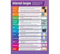 IDGTTLDF Social Media Literacy Poster Key Online Communication Terms Classroom Wall Art for Middle High School Digital Citizenship Framed,08x12inch(20x30cm)