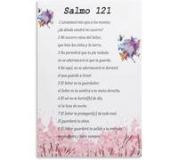 IDGTTLDF Spanish Language Art Print Salmo 121 Canvas Wall Poster Modern Inspirational Quote Decor for Bedroom Living Room Home Styling Unframed,12x18inch(30x45cm)