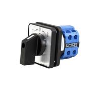 IDGTTLDF SZW26/LW26-20/B202.2 20A 660V 2 Pole 8 Screw 3 Position 48x48mm Panel Transfer Momentary Changeover Cam Switch
