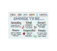 IDGTTLDF “You Have A Choice” Daily Affirmation Poster, Motivational Wall Art for School Counseling Office, Classroom & Home Decor Unframed,12x18inch(30x45cm)