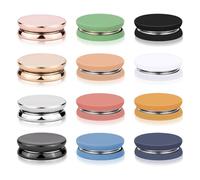 Idhadkc 12pcs Hijab Magnetic Pins, Strong Hijab Magnets Colorful Magnetic Scarf Clasp Pinless Brooch Hijab Pins Buttons