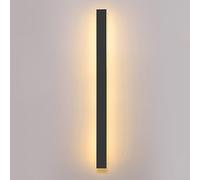 IDHBGJD Lamp Outdoor Linear Wall Light Metal Long Strip Wall Sconce Corridor Background Wall Atmosphere Lamp Modern Led Wall Lights Ultra-Thin Black Wall Lighting Fixtures for Porch 3000K/100Cm