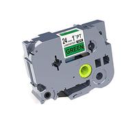 IDIK Brother Compatible Black on Green Label Tape TZe-751 TZ751 24mm 8m