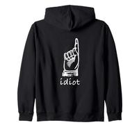 Idiot Human Goofball Zip Hoodie