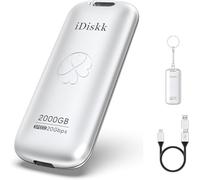 iDiskk 256GB Ultra-Fast Portable SSD | 2000MB/s Speed | Compact Design | USB 3.2 Gen 2x2 | External Storage for Xbox, PS4, iPad, PC, Mac, Android Devices, Cameras