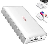 iDiskk 2TB(2000GB) external iPhone Hard drive for iPhone/iPad with built in 10000mah Power bank, 2 in 1 MFi Certified HDD iPhone lightning USB Photo Stick for iOS TYPE-C/Android phones Mac and PCs