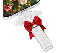 iDiskk 4-in-1 USB Flash Drive 256GB Auto Photo and Video Backup and Transfer for iOS/MacOS/Windows/Linux/Android,Zinc Alloy