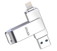 iDiskk Apple MFi Certified 64GB Photo Stick for iPhone Storage iPhone USB for Photos iPhone USB Flash Drive Memory for iPad External iPhone Storage for iPad Photo Stick