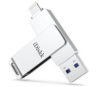 iDiskk MFi Certified 256GB External USB/Lightning Photo Stick for iPhone