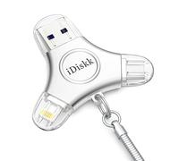 iDiskk MFi certified 512GB iPhone Photo stick,lightning USB stick iPad memory flash drive for iPhone,external iPhone storage for Mac PCs and all iPhones