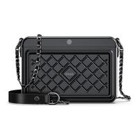 iDiskk MFi Certified Safe Bag Fingerprints and Passwords lock Anti Theft Shoulder Bag Works with FindMy(iOS only),Black