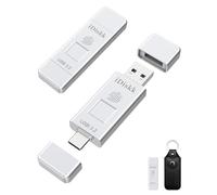 iDiskk USB3.2 256GB Solid State USB Flash Drive 500MB/s, Fingerprint Encryption Type C USB Gen 2 Photo Stick,USB-C iPhone memory fingerprint USB stick for iPhone 15/16 series/Android phones/PC/Mac