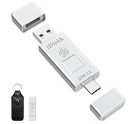 iDiskk USB3.2 512GB Solid State Flash Drive, 500MB/s, Fingerprint Encryption, Type-C USB Gen 2 Photo Stick for iPhone 15/16 Series/Android Phones/PC/Mac