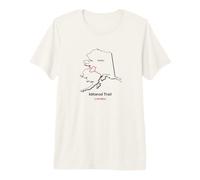 Iditarod National Historic Trail Route Map Premium T-Shirt