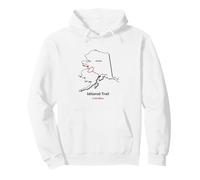 Iditarod National Historic Trail Route Map Pullover Hoodie
