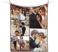 iDIY Personalised blanket with photo text- personalised gifts, custom blanket, personalised photo blanket, Gifts for partners, lovers, for him valentine's day gifts 5 photos