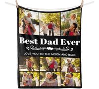 iDIY Personalised Dad’s Blanket: a customised blanket featuring a photo, the for dad from a daughter, son or wife