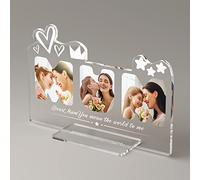 iDIY Personalised Gifts for Mum - Mother's Day Album, Mum Frame with Photo and Text, Mothers Day Gifts, Mum Birthday Gifts, 8.7 x 6 Acrylic Glass