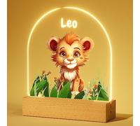 iDIY Personalised Night Lights for Kids - Customised Baby Baptism Gifts, Christening Gifts, Newborn, Baby Birthday Present, Lion