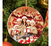 iDIY Personalized Acrylic Christmas Baubles - Custom Xmas Tree Decorations, Gift for Kids, Adults, Family & Friends
