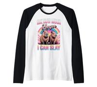 IDK How Much Longer I Can Slay Capybara Rainbow Meme Women Raglan Baseball Tee