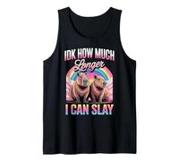 IDK How Much Longer I Can Slay Capybara Rainbow Meme Women Tank Top