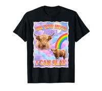 IDK How Much Longer I Can Slay Funny Highland Cow Queen T-Shirt