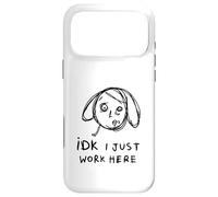 IDK I Just Work Here Funny Meme Line Drawing Case for iPhone 17 Pro Max