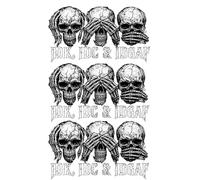 IDK, IDC & IDGAF Skull-Themed Car Decal, Skeleton Car Sticker (3pcs)