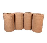 IDL Packaging 12" x 25' EcoMax™ Kraft Paper Cellulose Wadding (4 Rolls) - Cushioning Wrapping and Box Void Filling - Soft and Gentle Packing for Shipping, Moving, and Storing Fragile Items